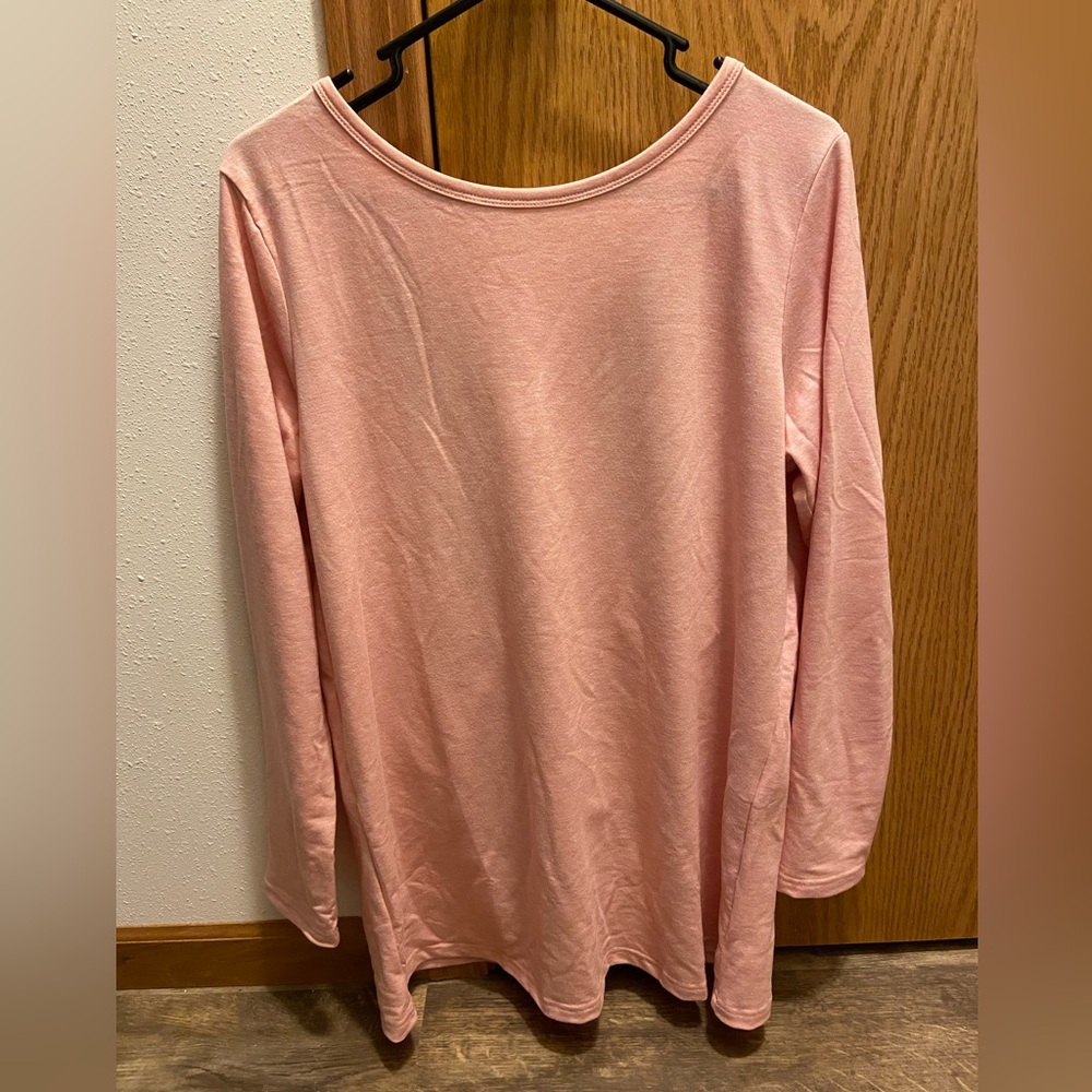 Light Pink Open Back Top